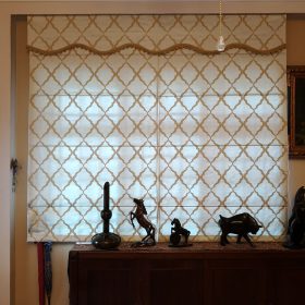 Pattern Roman Blinds for Windows