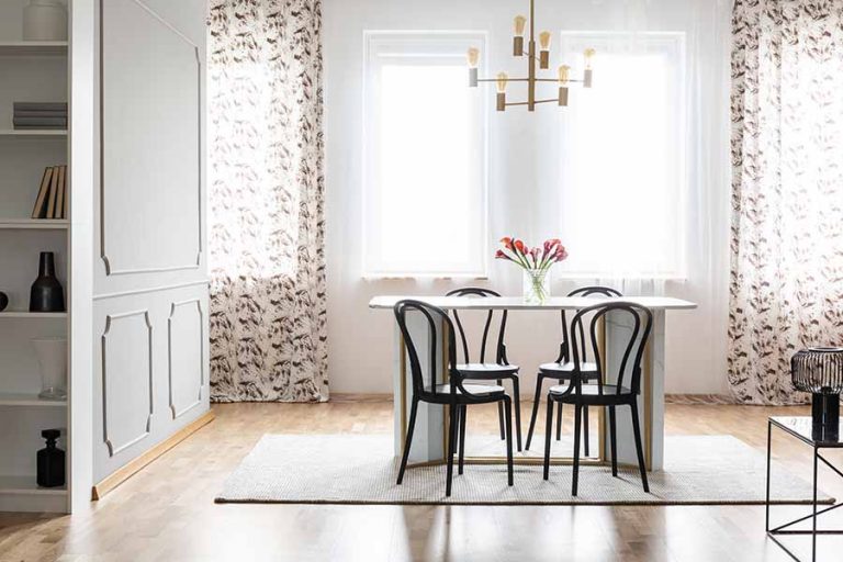 cozy modern dining room curtains sets